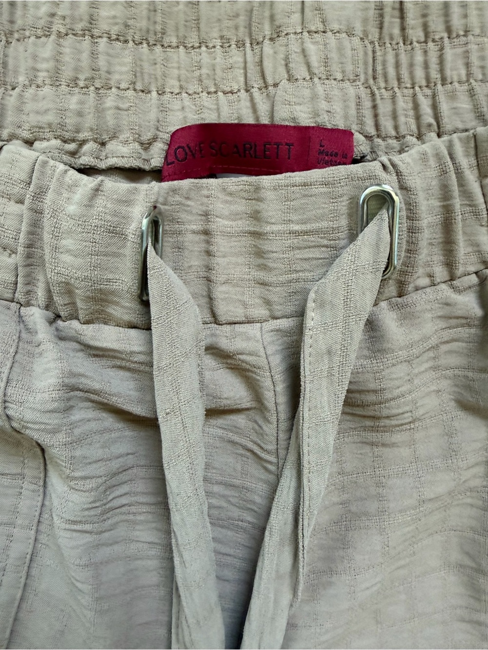 Love Scarlett Beige Wide Leg Pants